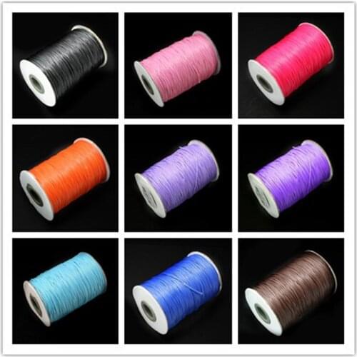 High Quality Approx 1MM 160m/roll Waxed Cotton Cord Beading rope/thread/wire Jewelry findings for DIY Fashion Bracelet Necklace