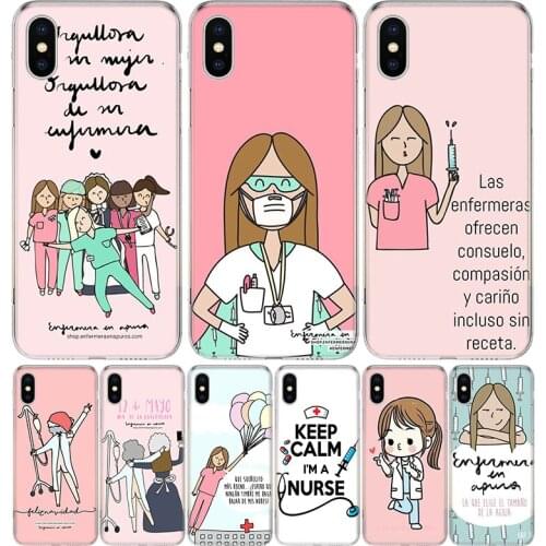 Medicine Nurse Funny Doctor Case For iPhone 12 11 Pro 7 6 X 8 6S Plus XS MAX + XR 5S SE 10 Ten Art TPU Cover Phone Coque Capa Sh