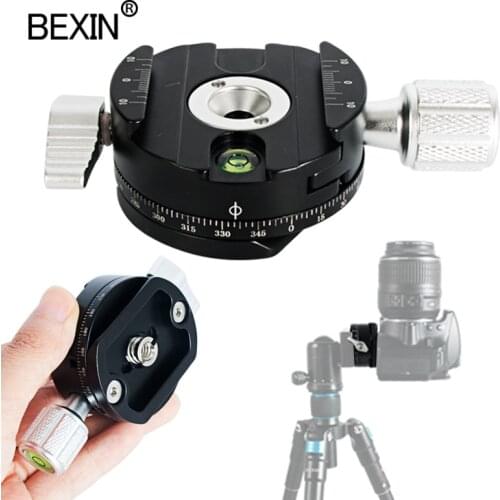 Mini camera clamp qr clamp 360 degree spin panoramic shooting clamp dslr quick release mount adapter for arca swiss point camera