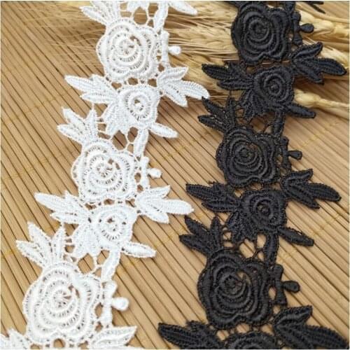 Zsbszc 5.8CM Lace polyester silk water-soluble fabric lace flower clothing accessories decoration Lolita lace accessories WB25