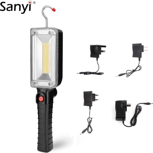 1 Mode COB LED Flashlight Magnetic Torch Mechanic Shop Working Light USB Rechargeable Automobile Inspection Lamp Repairing Light