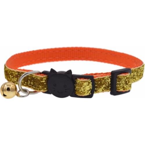 1PC Pet Cat Collar with Bell Adjustable Puppy Kitten Collar Breakaway Neck Strap Cat Accessories Pet Supplies