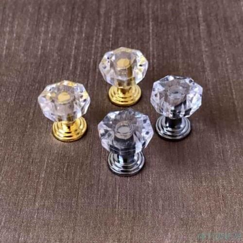 10Pcs Acrylic Crystal Knobs Cupboard Drawer Pull Handle Door Knob Diamond Cabine
