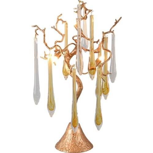 2020 Contemporary style tree lampshade decorative table lamp for Living room