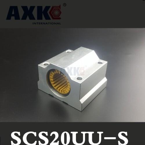 2021 High Quality Sc20uu Scs20uu-s For 20mm Shaft Guide Rail Linear Bearing Block With Lm20uu-s Engineering Plastic Low Noise