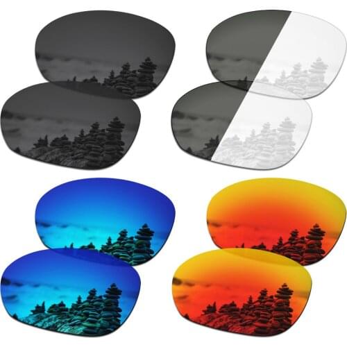 SmartVLT 4 Pairs Polarized Sunglasses Replacement Lenses for Oakley Pulse - 4 Colors