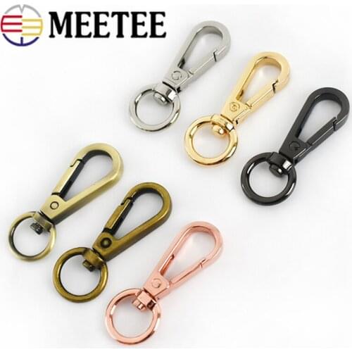 5/10pcs 10mm Metal Strap Buckles for Bag Keychain Clasps Dog Collar Handbag Hangers DIY Hardware Decor Accessories F3-43