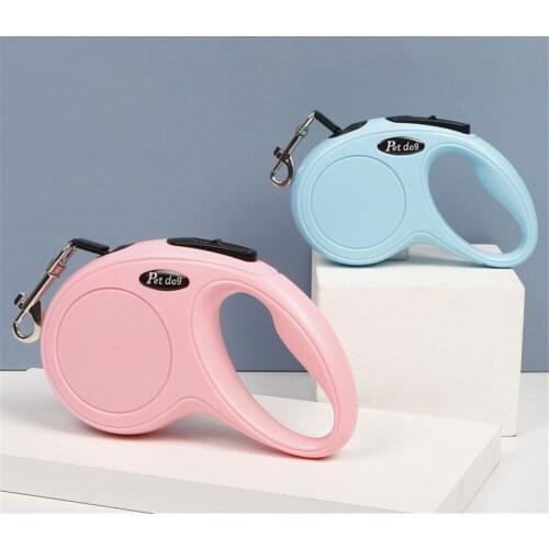 3/5M Dog Automatic Extending Leashes Pet Durable Walking Running Leads New Arrival Retractable Cat Traction Rope Chain Belt