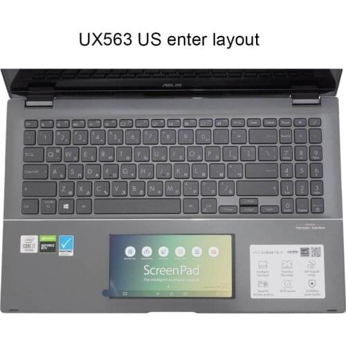 Keyboard Covers for ASUS Zenbook Flip 15 UX563 UX563F UX563FD UX563FL UX562fa clear TPU notebook keyboards protective cover New