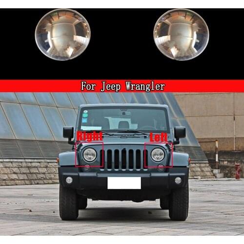 Car Headlight Shell Lamp Shade Transparent Cover Headlight Glass Headlamp Lens Cover For Jeep Wrangler Auto Lamp Case