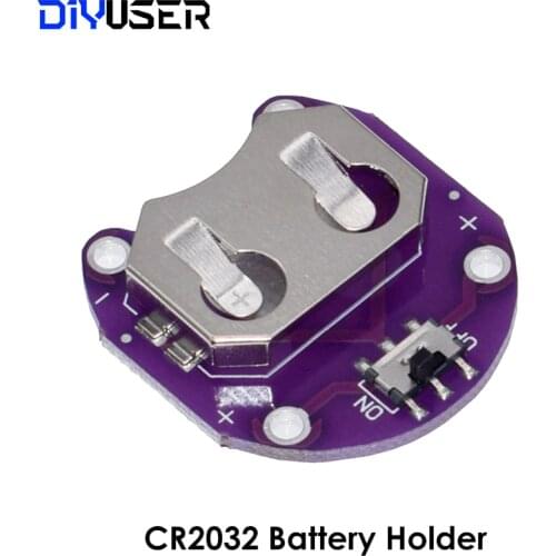 LilyPad Coin Cell Battery Holder CR2032 Battery Mount Module for arduino Diy Kit