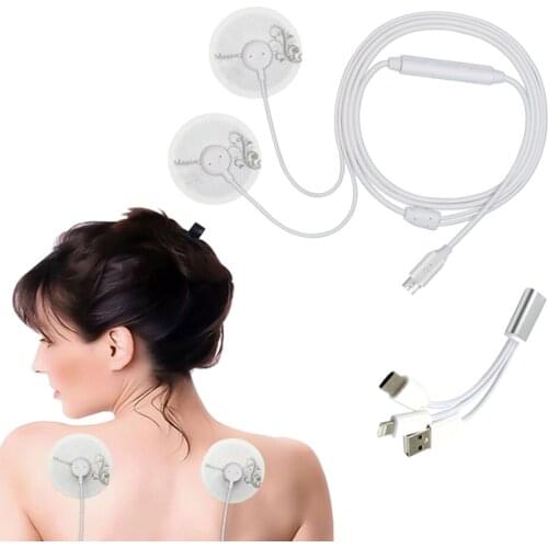 Dropshipping New EMS Electrode Muscle Stimulator Exerciser EMS Trainer Abdominal Neck Stimulation Body Slimming Massager Device