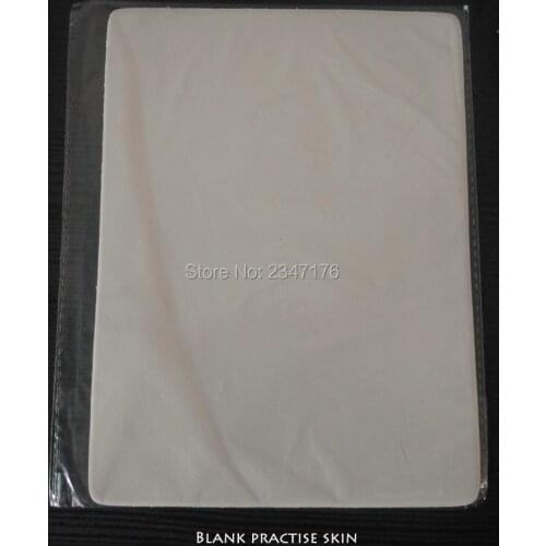 HOT Sale 5pcsTattoo Practice Skin Blank Plain 20 x 15cm Practice Skin Sheet For needle machine learning training