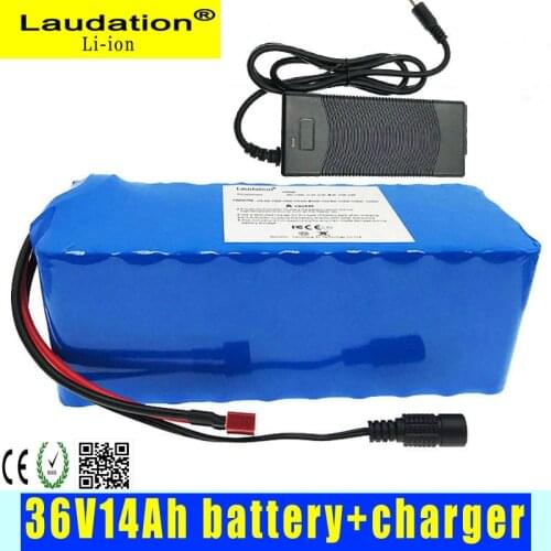 Hot 36 Volt Lithium ion Batteries Pack 36v 14Ah 10s 4p 18650 Pack with BMS Built-in Protection Board for e Bike Free Ship Ping