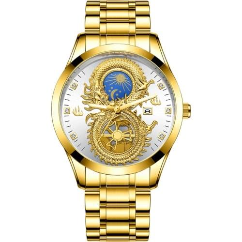 KINGOU Mens Waterproof Watch