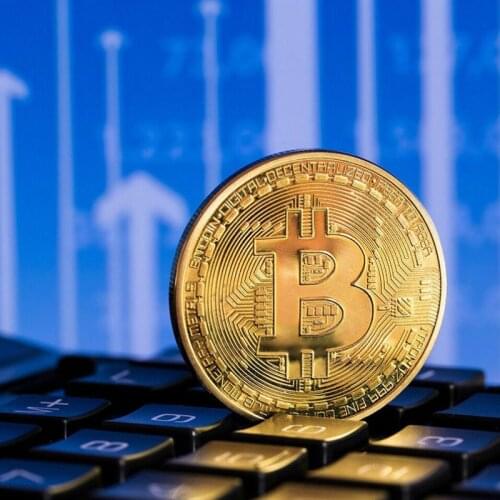 Gold Antique Bitcoin Collectible Art Commemorative Coin Collectible Gift Lucky Gold Plated Coin Bit BTC Metal Imitation40x1.5mm