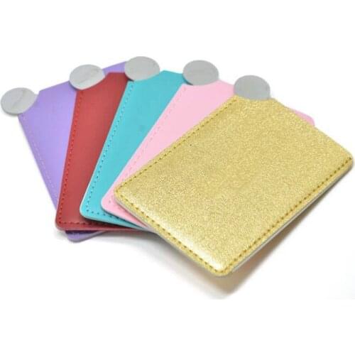 Customize logo Unbreakable maquillaje portable shatter-proof stainless steel Cosmetic mirror makeup mirror birthday gift