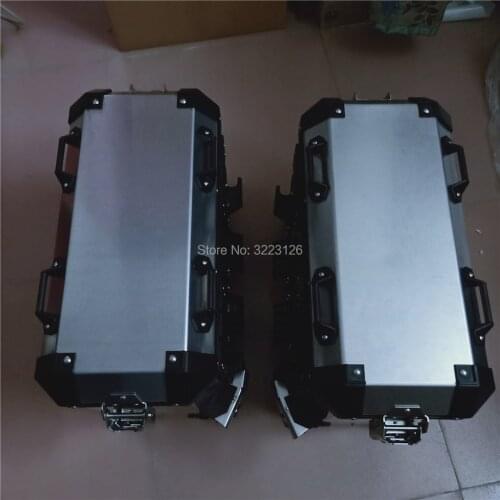 Motorcycle Luggage Case Saddle Bag Rear Side Box Tail Boot Case Trunk Saddlebag For SUZUKI DL250 DL 250 V-Storm VStorm