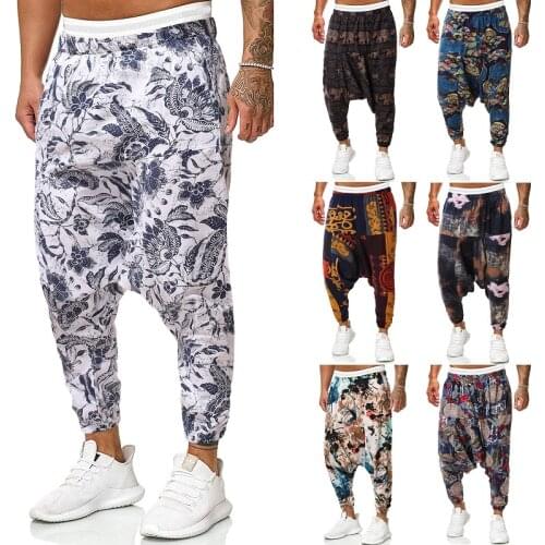 2021 Men Baggy Harem Pants Men Hip-hop Women Wide Leg Trousers Male Casual Vintage Long Pants Pantalones Hombre