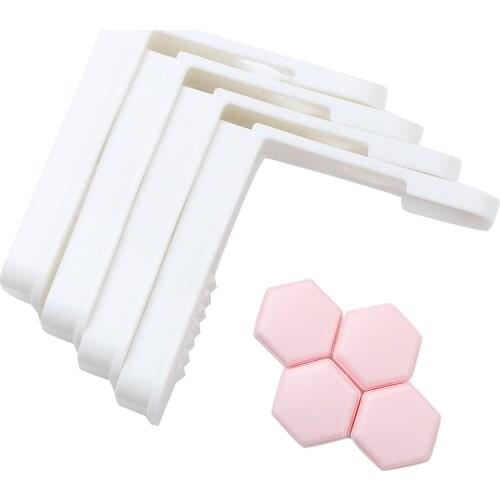 4 Bed Sheet Grippers Kit Anti Slip Sheets Holder Clips Reusable Plastic Bedclothes Quilt Retainer Clamps for Bedding Accessories