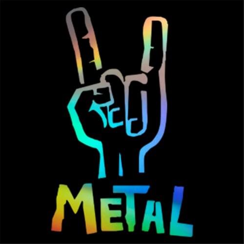 Heavy Metal Sticker Vinyl Decal Electric Bass Guitar Rock Personality Sticker Wall Home Glass Window Door Decor 11.2cmX17.9cm
