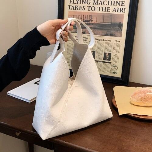 New Fashion Women PU Leather Tote Bag Composite Handbag Ladies Personalized Shopping Bag