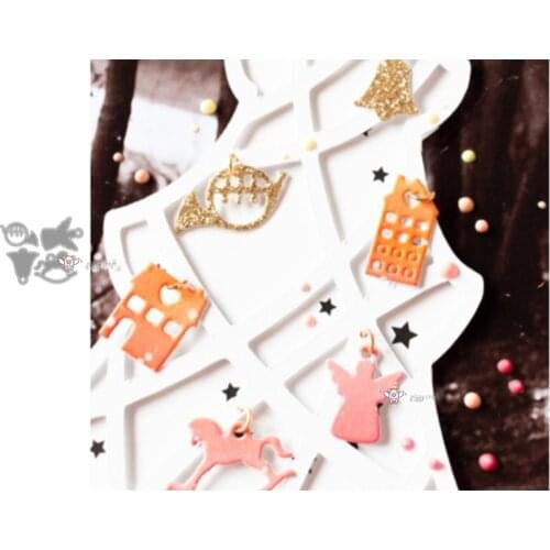 New Angel Horn Trojan Horse metal Cutting Dies Stencils DIY Scrapbooking Paper/photo Cards Embossing Dies