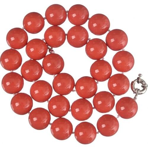 Wholesale DIY pearl necklace synthetic Beads Red Coral pearl necklace gift for womens Festival H812