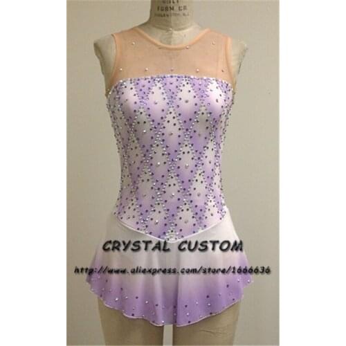 Girls Custom Figure Skating Dresses Graceful New Brand Kids Ice Skating Dresses For Competition DR3850