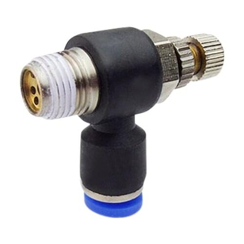 High Quality 6PCS SL Series 1 / 8 "1 / 4" 3 / 8 "1 / 2" External Thread Cylinder Throttle Valve Pressure regulator