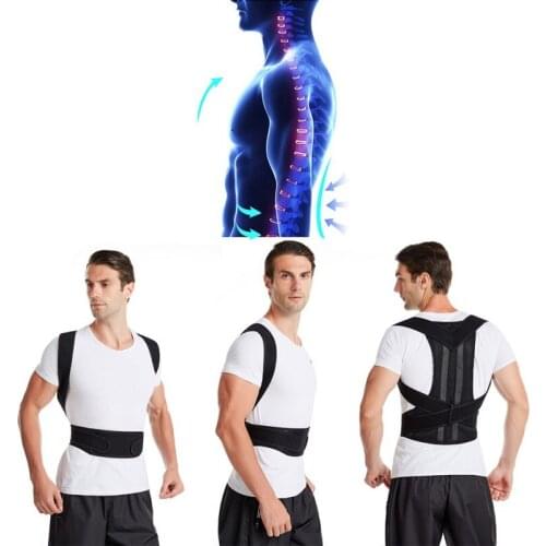 Adult Unisex Adjustable Back Posture Corrector Clavicle Spine Back Shoulder Lumbar Posture Correction Brace Support Belt