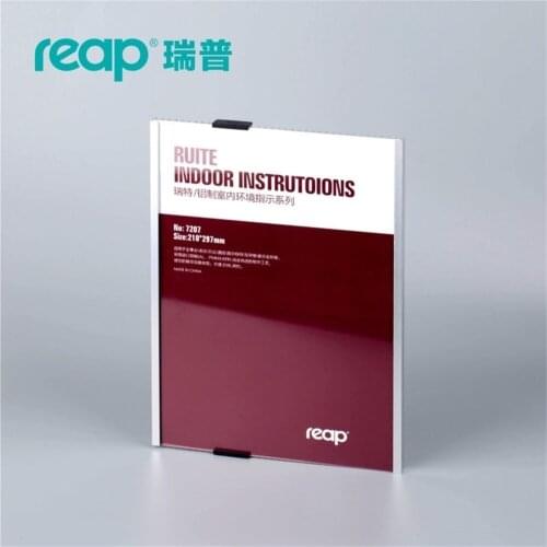 Ruite Reap 3207 A4 Aluminium Office Badge Indoor Wall Mount Sticker Holder Display Info Poster Door Sign