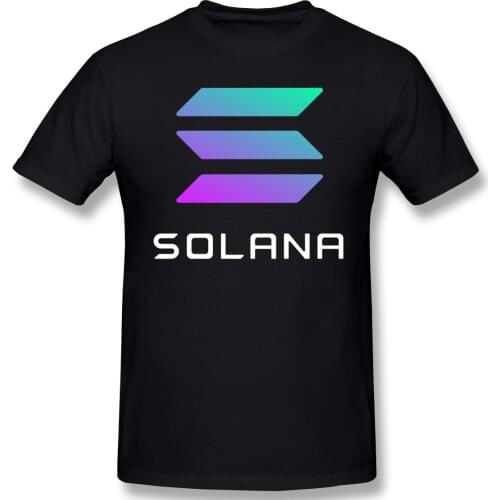 Solana SOL Humor Graphic Mens Basic Short Sleeve T-Shirt Cryptocurrency,Hodl Tees Tops European Size