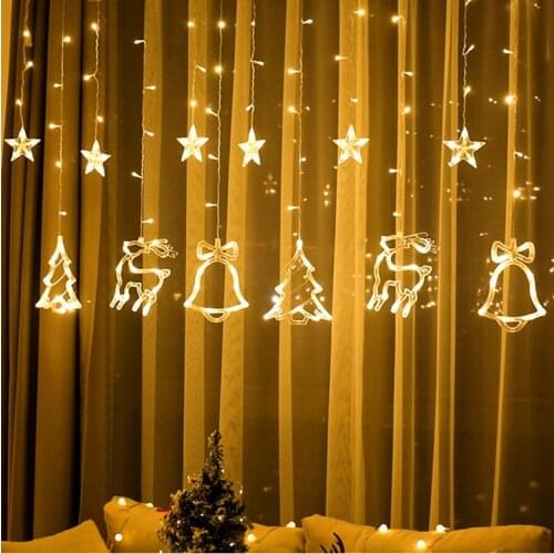 LED Christmas PVC String Light 8 Controller Modes Lights Star Decor Decoration Fairy Lights for Festival Bedroom Holiday Use