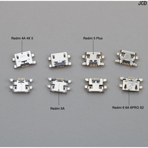 High-quality 5PCS 10PCS 5pin micro usb jack connector charging port socket female for xiaomi redmi 4A 4X 5 5A 5PLUS 6 6A 6PRO S2