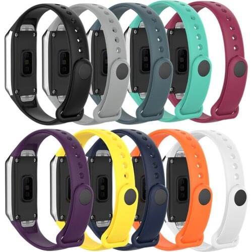 Replacement Slicone Bracelet Loopback Strap Wristband For Samsung Galaxy Fit SM-R370 Multicolor Silicone Watch Band Straps