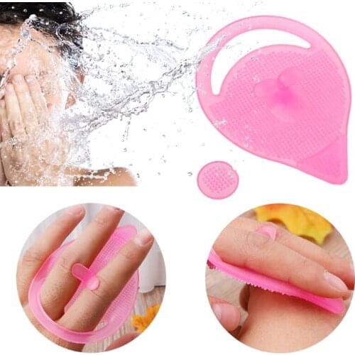 Wholesale Cleaning Pad Wash Face Facial Exfoliating Brush SPA Skin Scrub Cleanser Remover Silicone Gel new Anti-Aging 1000pcs