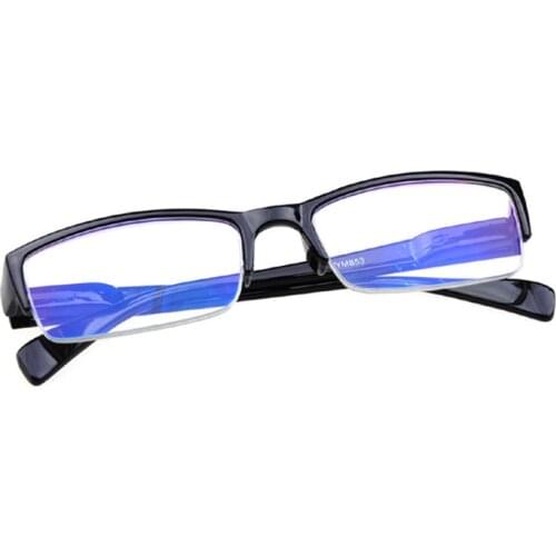 2016 New Men Women Resin Reading Glasses black half frame Spectacles +1 +1.5 +2 +2.5 +3 +3.5 +4 Degree gafas Oculos lunettes 021