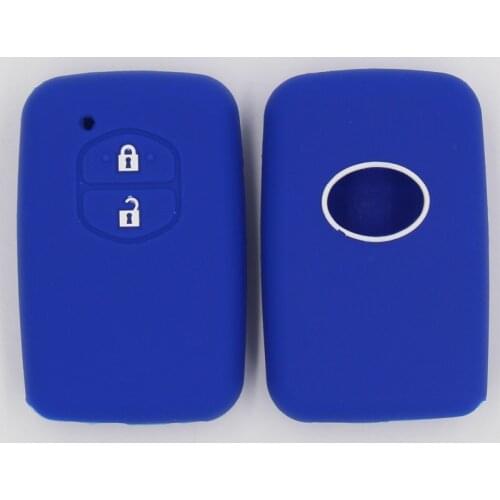 3PC Silicone key fob cover case protect skin for Toyota Mirai Land Cruiser Fortuner LC200 Remote keyless keyring holder