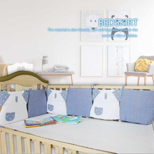 6Pcs Baby Bed Bumper Cute Baby Clothes Shape Crib Bumper Infant Cot Portector For Newborn Baby Bedding Set Pillow Soft Cushion
