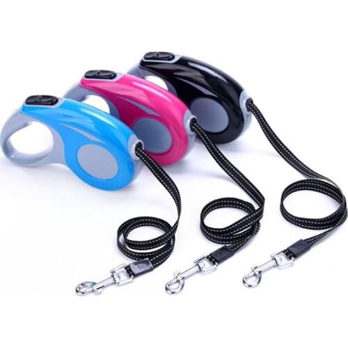Pets 3M 5M Size Automatic Retractable Pet Dog Leash Traction Rope Lead Chain Rope for Small Medium Dog Collar Automatic Extendin