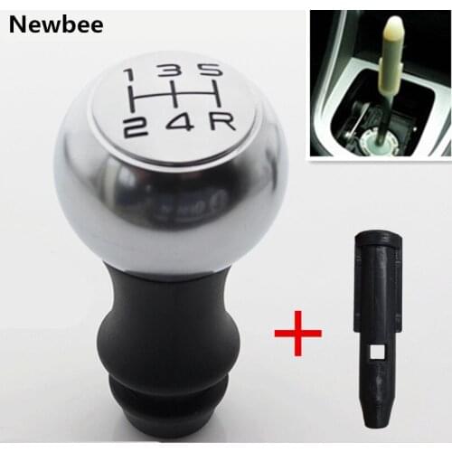 Car VTS Sport Styling Stainless Steel Gearbox Shift Knob+Adapter For Peugeot 106 206 306 406 107 207 307 308 407 Interior Parts