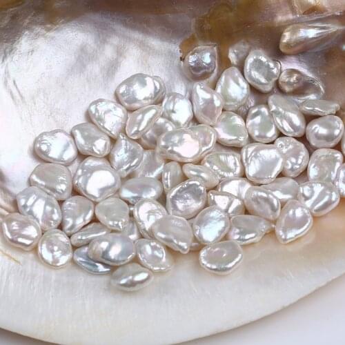9.5-10.5mm White Loose Keshi Freshwater Pearls For jewelry Marking