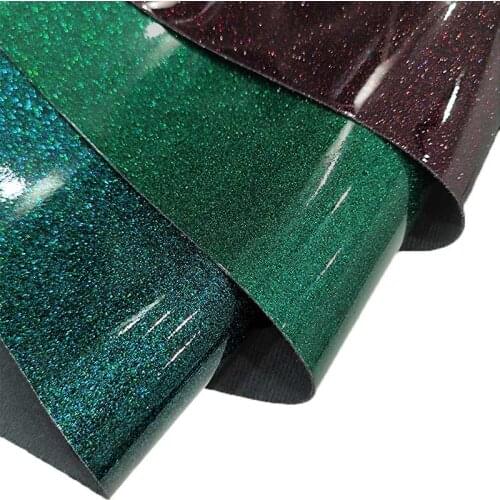 135x30cm Shiny Mirror Reflective Surface Glitter PU Faux Artificial Leather Fabric Sheet for Making Earring/Hair Bow/Craft