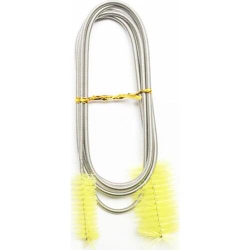 C1FA Aquarium Stainless Steel Flexible Cleaning Brush Double Ended Hose Pipe Cleaner