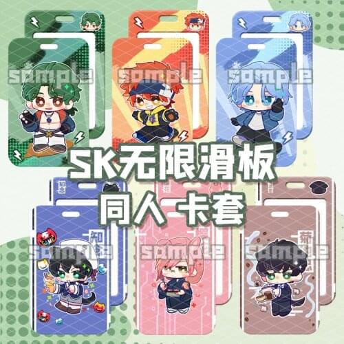 Anime SK EIGHT Student Cartoon Bus ID Cards Case SK8 the Infinity Miya REKI SNOW Cherry Blossom JOE Bags Pendant Keychains