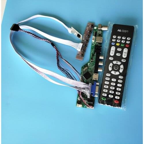 Kit for LP173WD1 TL TV AV Panel 40pin LVDS 17.3" Screen Display Remote VGA LCD LED HDMI USB 1600x900 Controller Board Audio