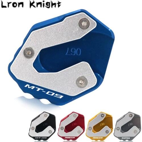 For YAMAHA MT-09 MT 09 MT09 Tracer XSR900 XSR 900 Motorcycle CNC Kickstand Foot Side Stand Extension Pad Support Plate Enlarge