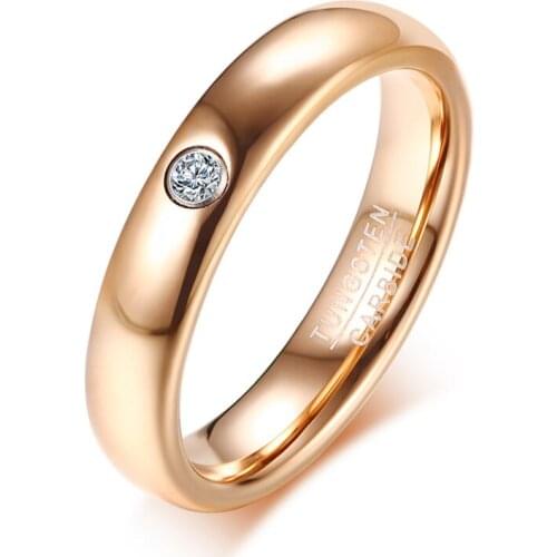 Mens Thin Ring 6MM Black Tungsten Carbide Rings for Men Wedding Party Jewelry