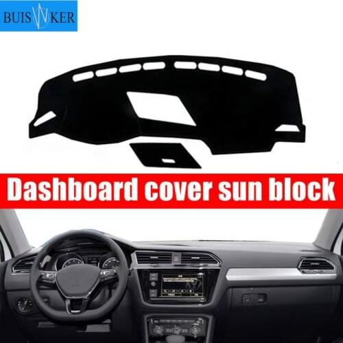 For Volkswagen VW Tiguan 2016 2017 2018 2019 Dashboard Cover Mat Pad Dashmat Sun Shade Instrument Carpet Protect Car Accessories